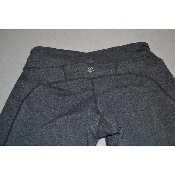 30265 Athleta Gym Pants Leggings Workout Gray Nylon Blend Size Small Womens - Picture 12 of 12